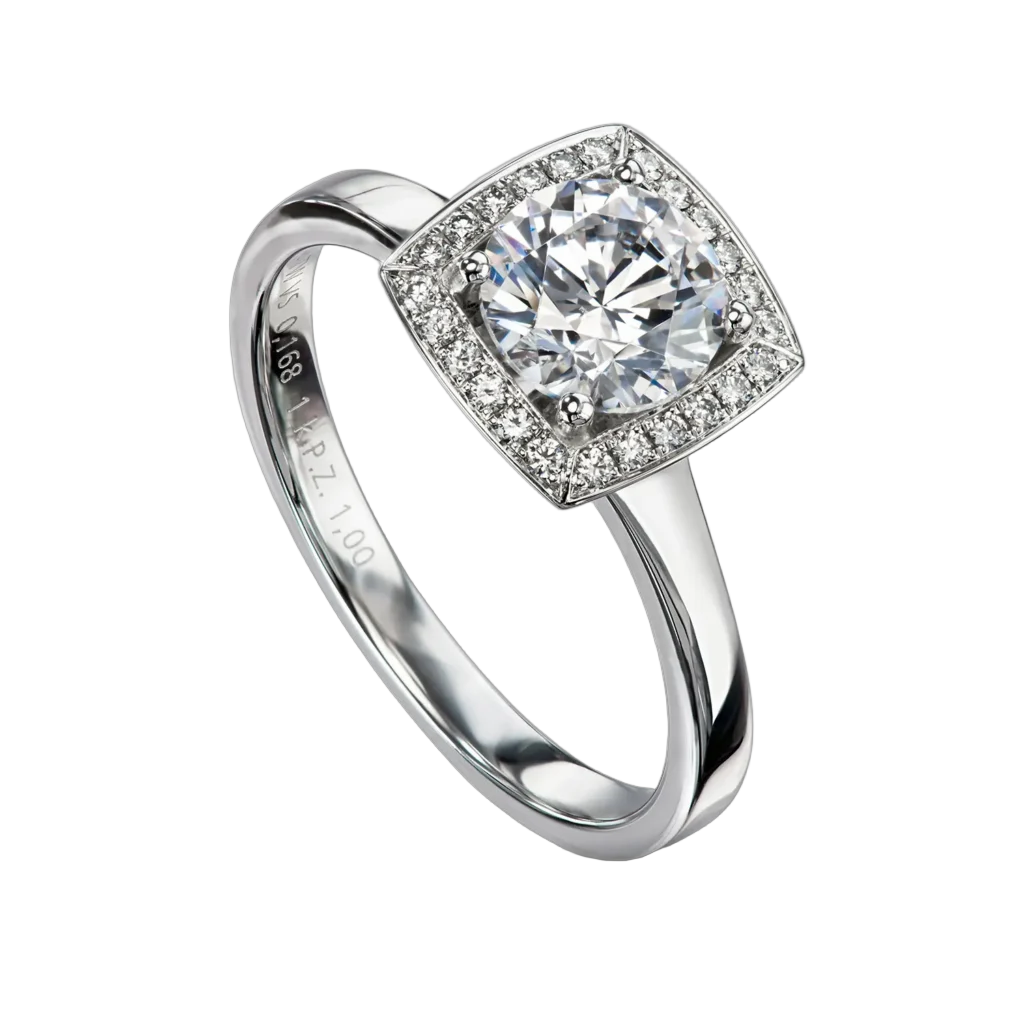 Furrer Jacot Women's Ring Bisouline 750 White Gold | 48 Brilliant-Cut Diamonds