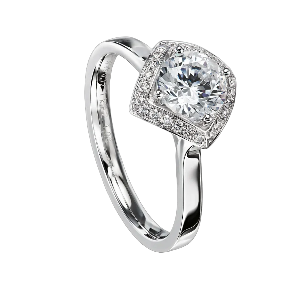 Furrer Jacot Women's Ring Cupola 750 White Gold | 20 Brilliant-Cut Diamonds