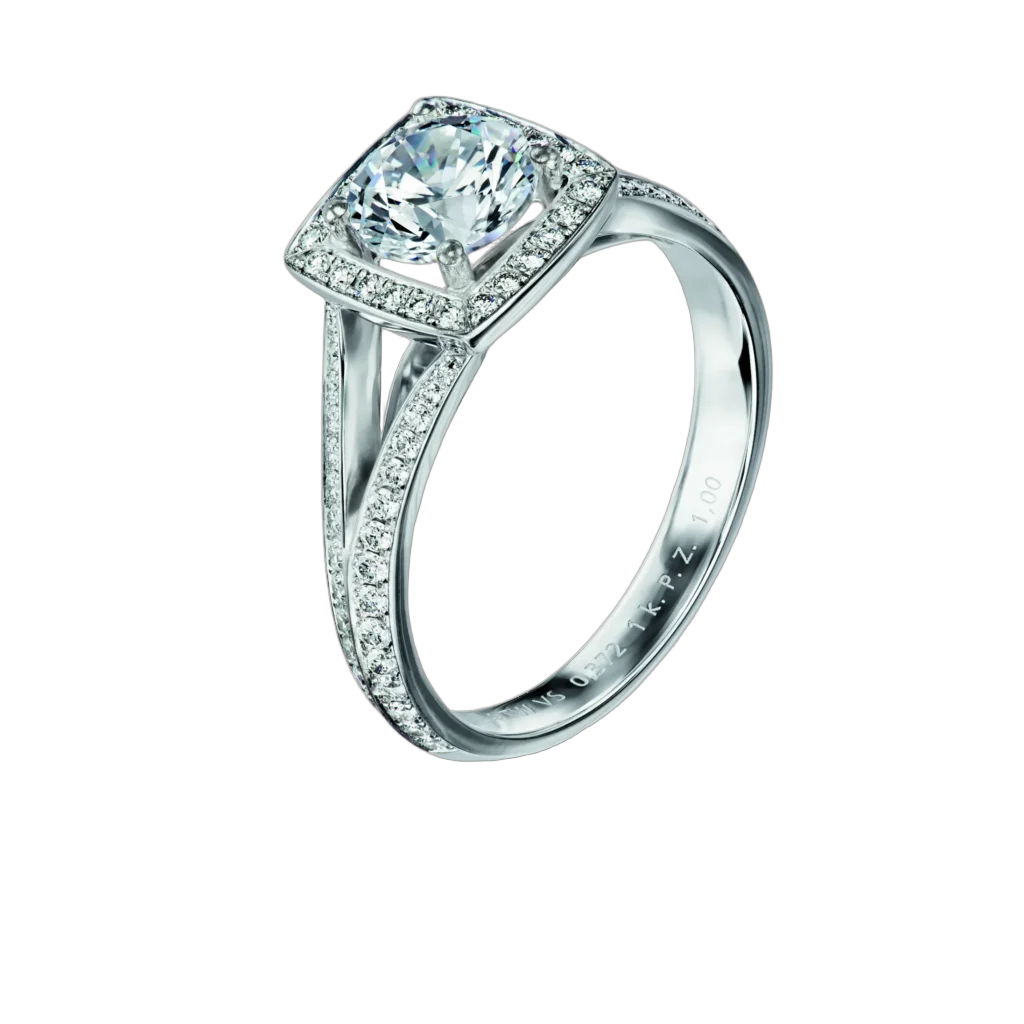 Furrer Jacot Women's Ring Divina 750 White Gold | 88 Brilliant-Cut Diamonds
