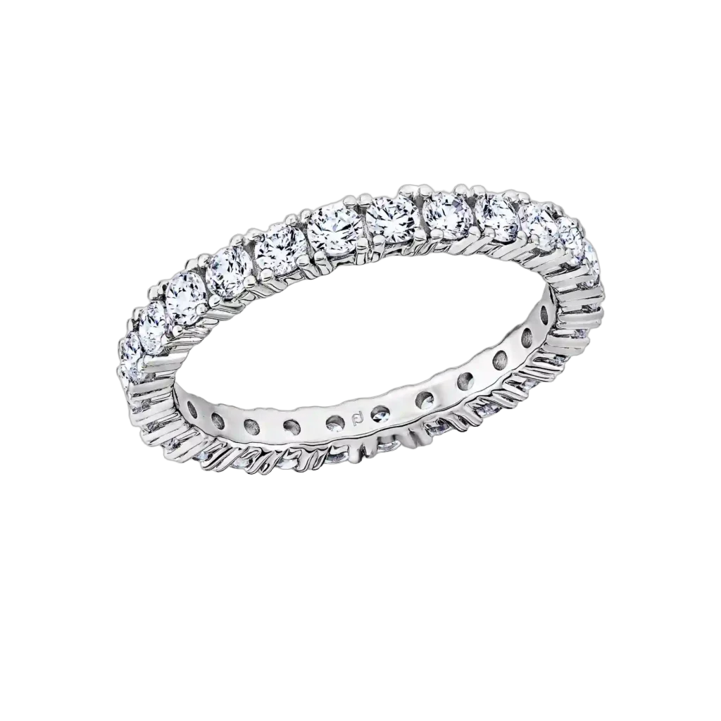 Furrer Jacot Ring 750 White Gold | Claw Setting, 26 Brilliant-Cut Diamonds 1.560 ct