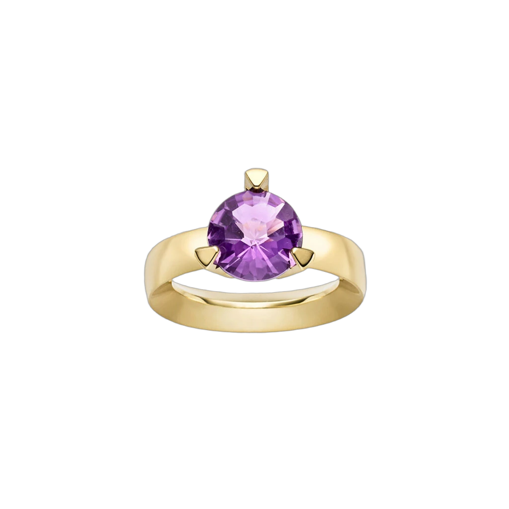 Takara Ring Flowercut Purple Amethyst