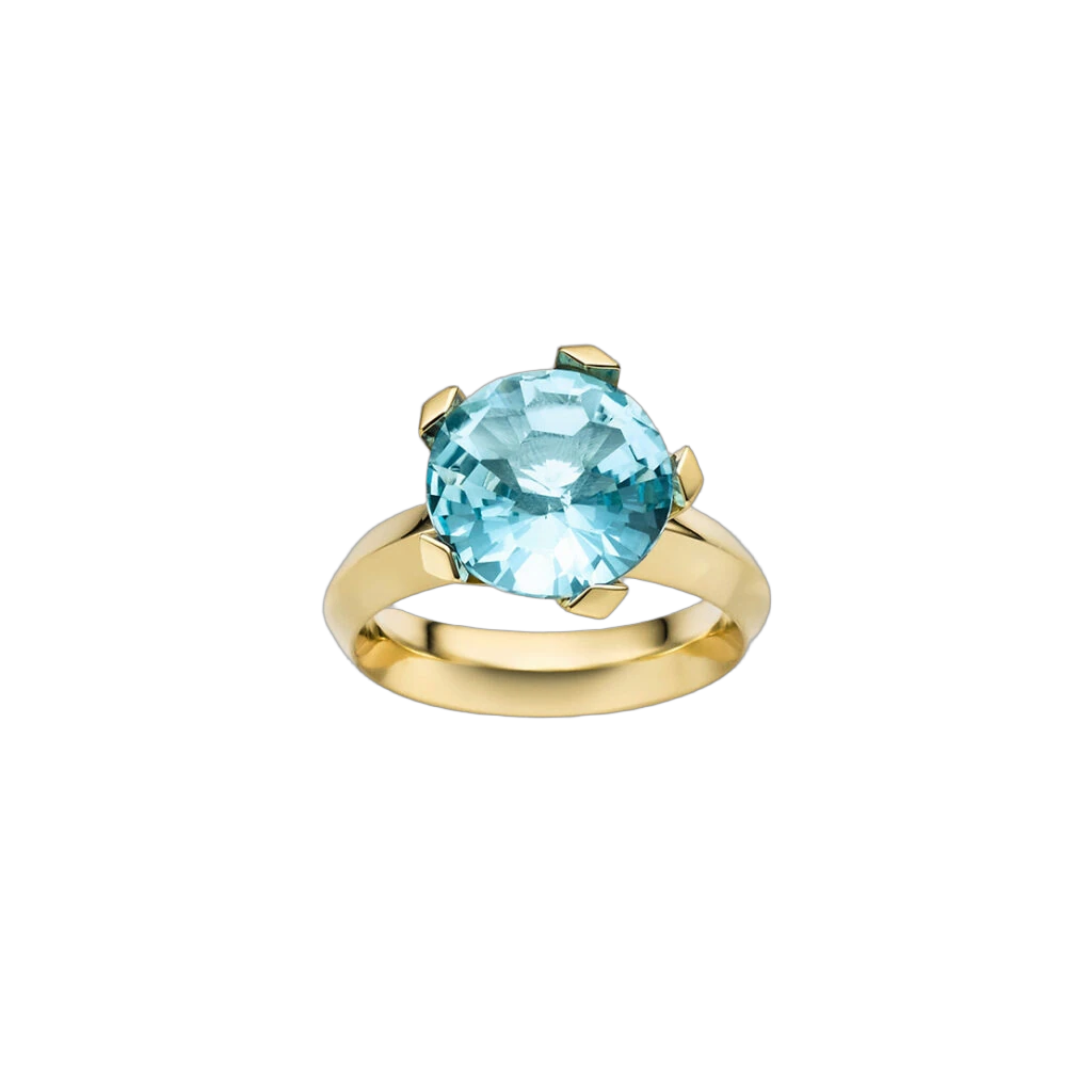 Takara Ring Flowercut Blue Topaz